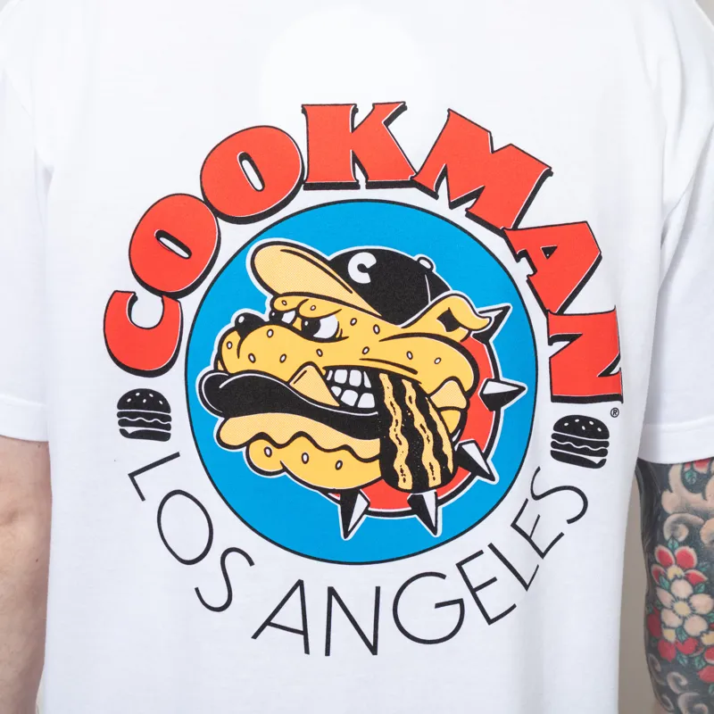 Cookman Burger Dog T Shirt White-4