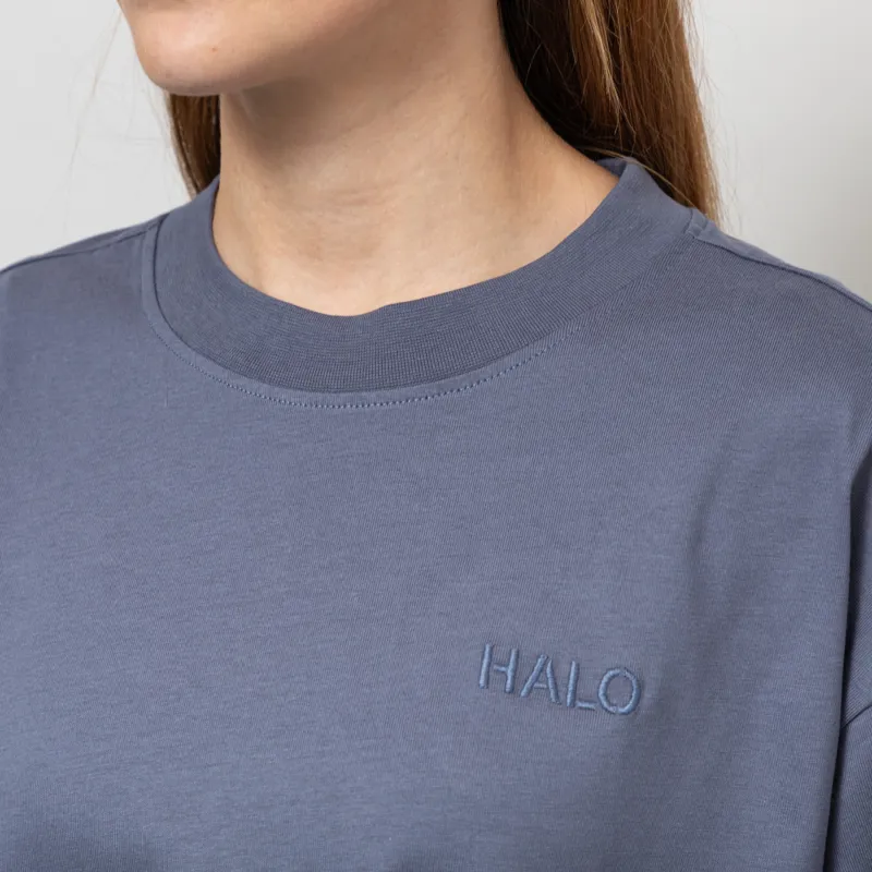 Halo Womens Logo T Shirt Light Blue-5