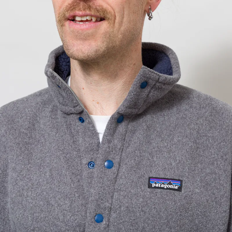Patagonia Retro Pile Half Snap Fleece Pullover New Navy Nickel-5