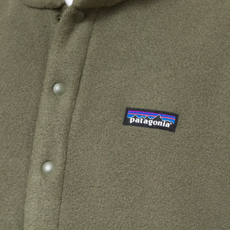 Patagonia Retro Pile Half Snap Fleece Pullover Old Growth Green-6