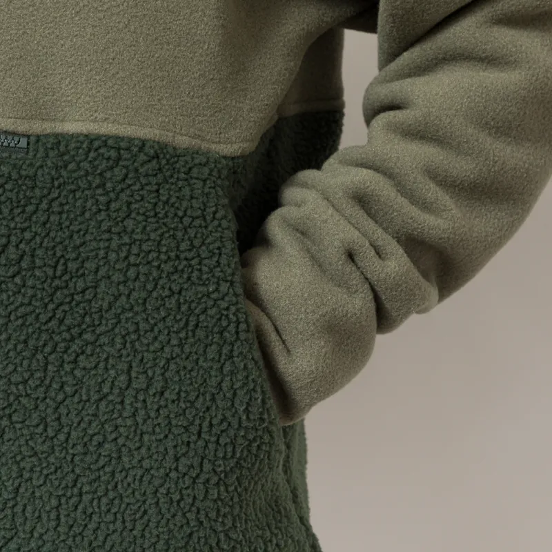 Patagonia Retro Pile Half Snap Fleece Pullover Old Growth Green-8