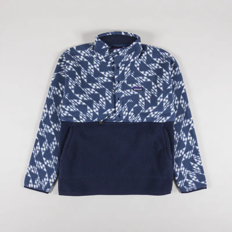 Patagonia Retro Pile Half Snap Fleece Pullover New Navy