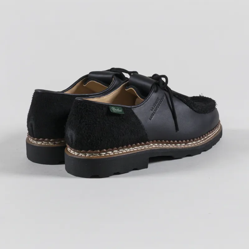 Universal Works x Paraboot Michael Shoes Black Leather Suede-1