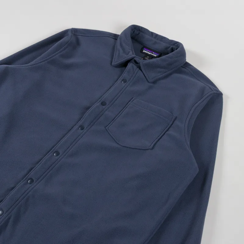 Patagonia Micro D Fleece Shirt Smolder Blue-2