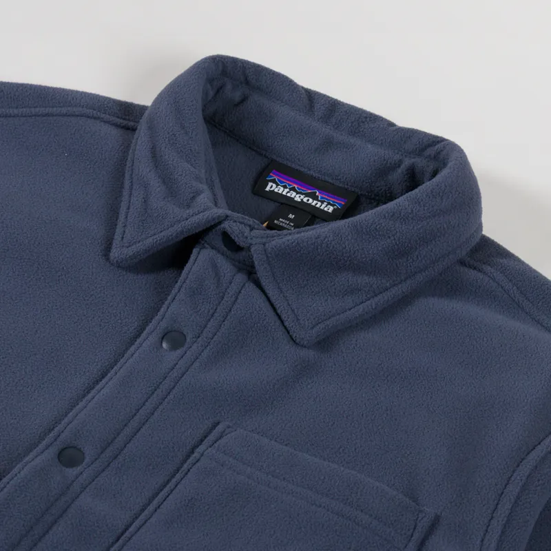 Patagonia Micro D Fleece Shirt Smolder Blue-4