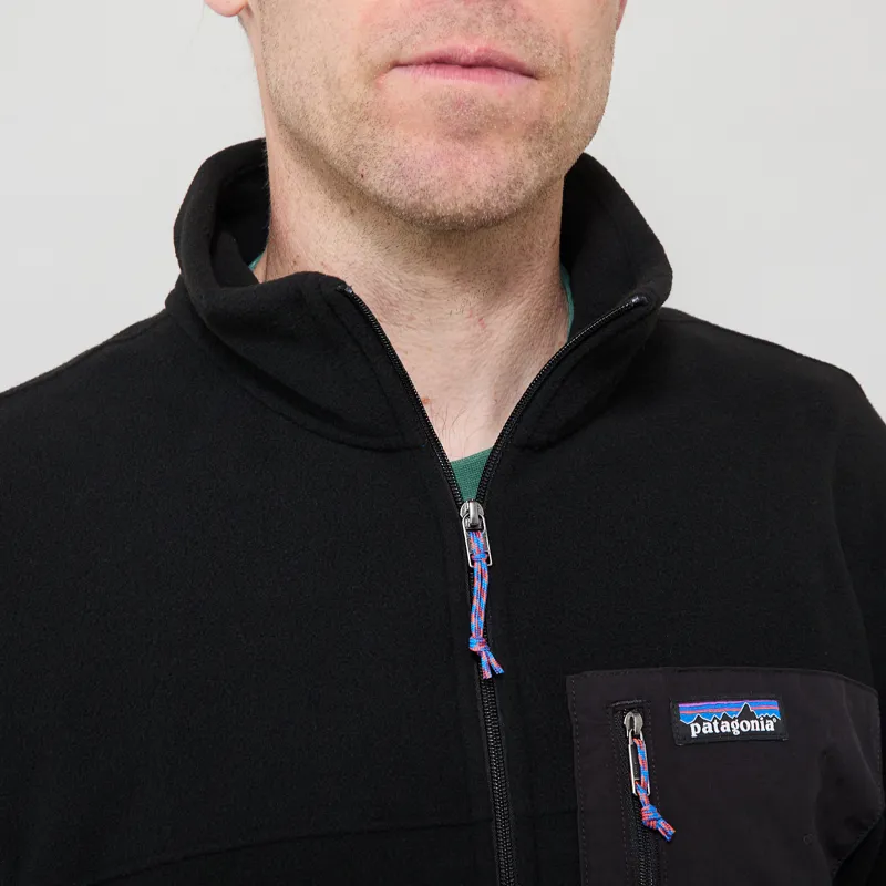 Patagonia Micro-D Fleece Patch Pocket Jacket Black-3