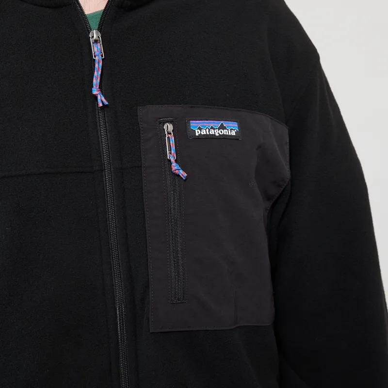 Patagonia Micro-D Fleece Patch Pocket Jacket Black-4