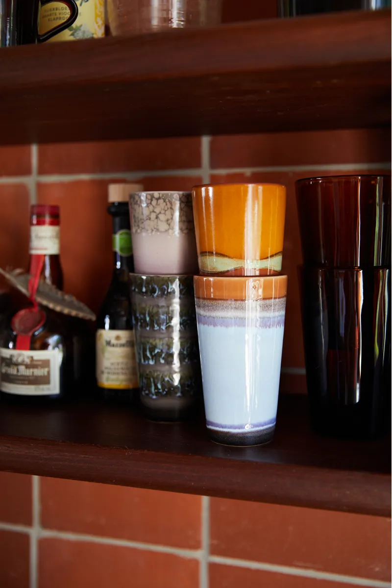 HKLIVING 70s Ceramics Latte Mugs Clash 2 Pack-3