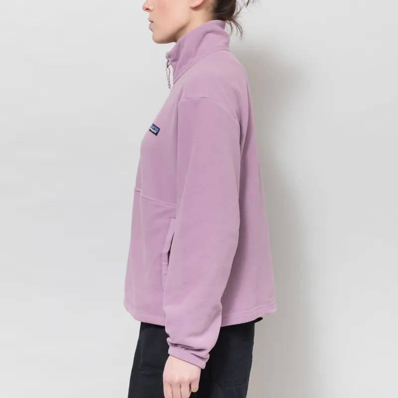 Patagonia Womens Micro D Half Zip Fleece Pullover Light Violet-1