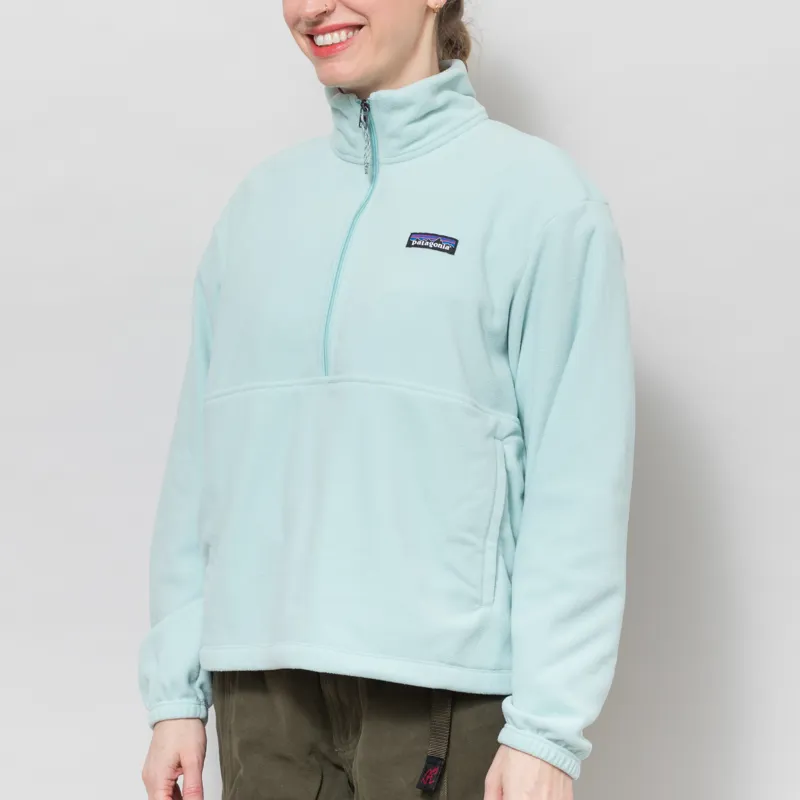 Patagonia Womens Micro D Half Zip Fleece Pullover Thin Ice-1