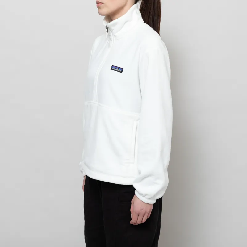 Patagonia Womens Micro D Half Zip Fleece Pullover Birch White-1