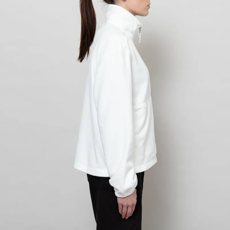 Patagonia Womens Micro D Half Zip Fleece Pullover Birch White-4