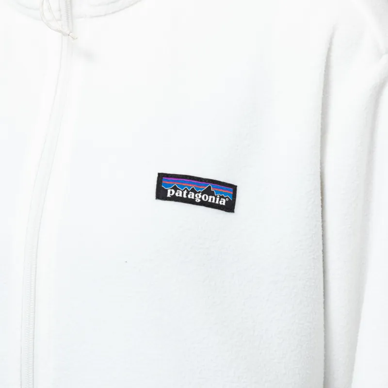 Patagonia Womens Micro D Half Zip Fleece Pullover Birch White-6