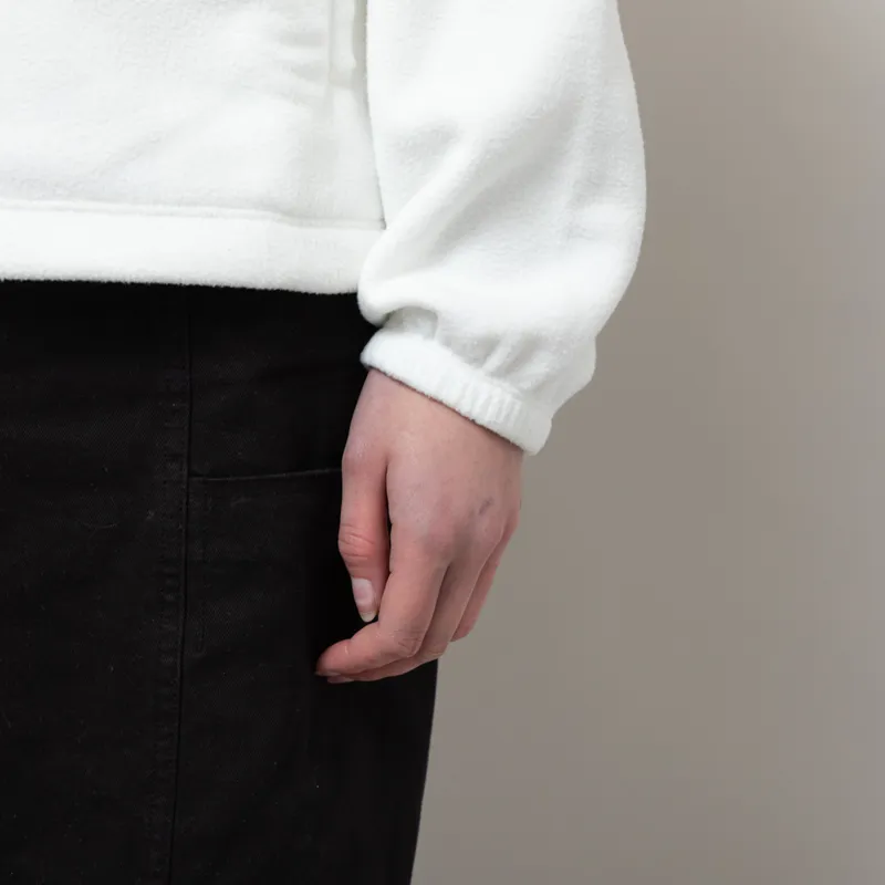 Patagonia Womens Micro D Half Zip Fleece Pullover Birch White-9