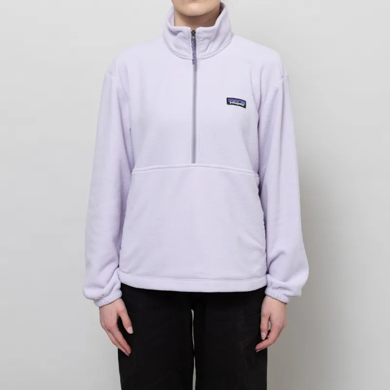 Patagonia Womens Micro D Half Zip Fleece Pullover Foxglove Purple