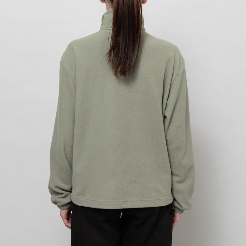 Patagonia Womens Micro D Half Zip Fleece Pullover River Rock Green-3