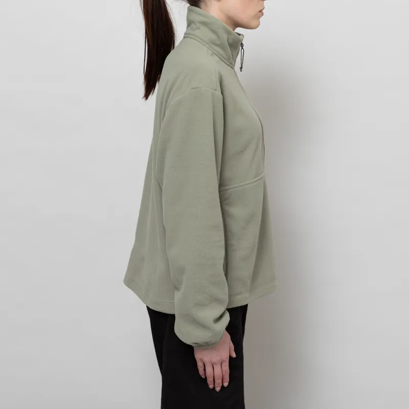 Patagonia Womens Micro D Half Zip Fleece Pullover River Rock Green-4