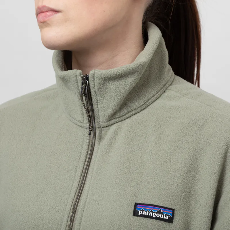 Patagonia Womens Micro D Half Zip Fleece Pullover River Rock Green-5