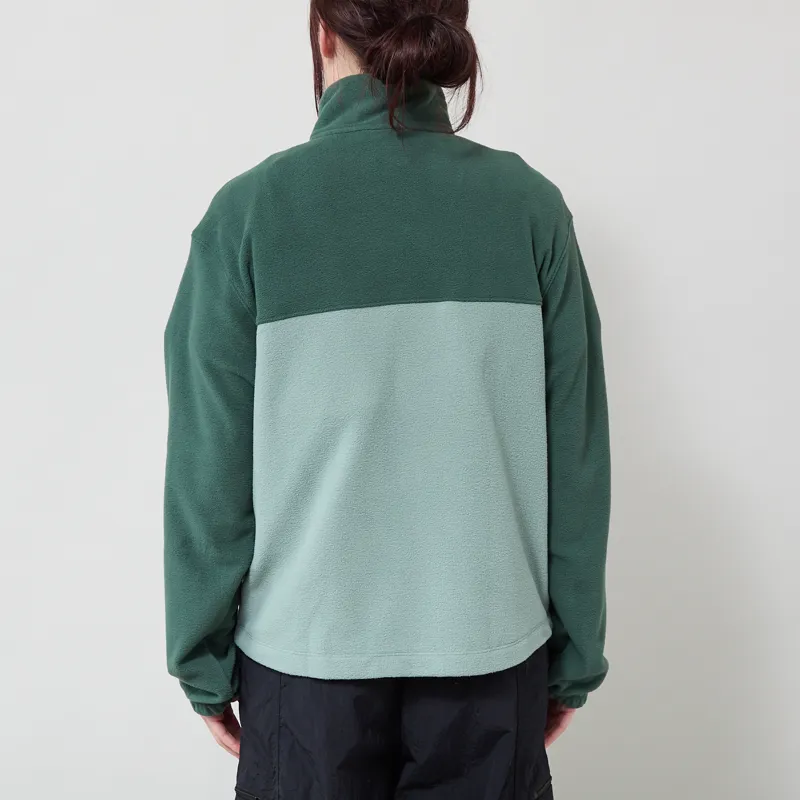 Patagonia Womens Micro D Patch Pocket Fleece Jacket Cover Green-2