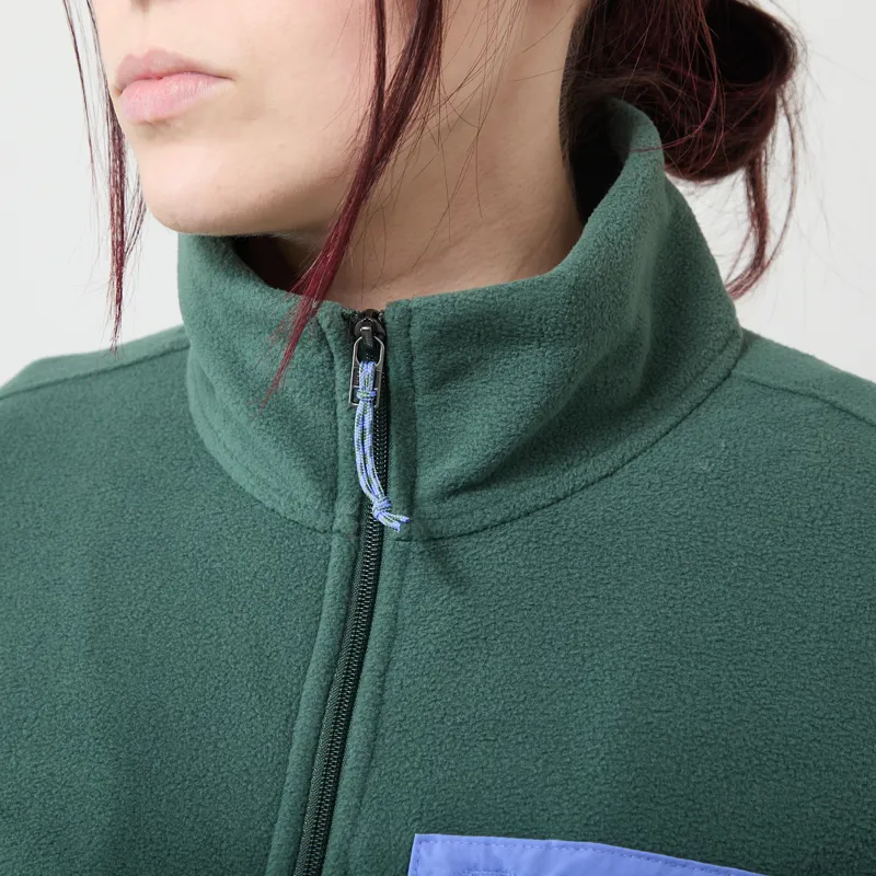 Patagonia Womens Micro D Patch Pocket Fleece Jacket Cover Green-3