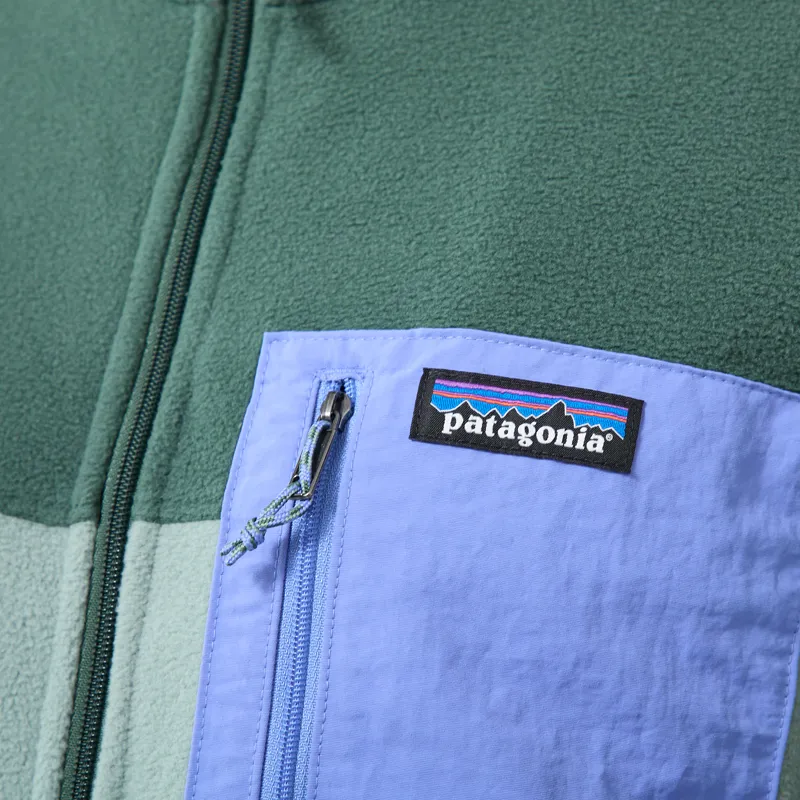 Patagonia Womens Micro D Patch Pocket Fleece Jacket Cover Green-6
