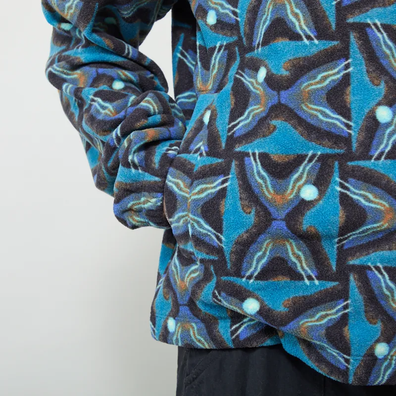 Patagonia Womens Micro D Patch Pocket Fleece Jacket Deep Freeze Black-8