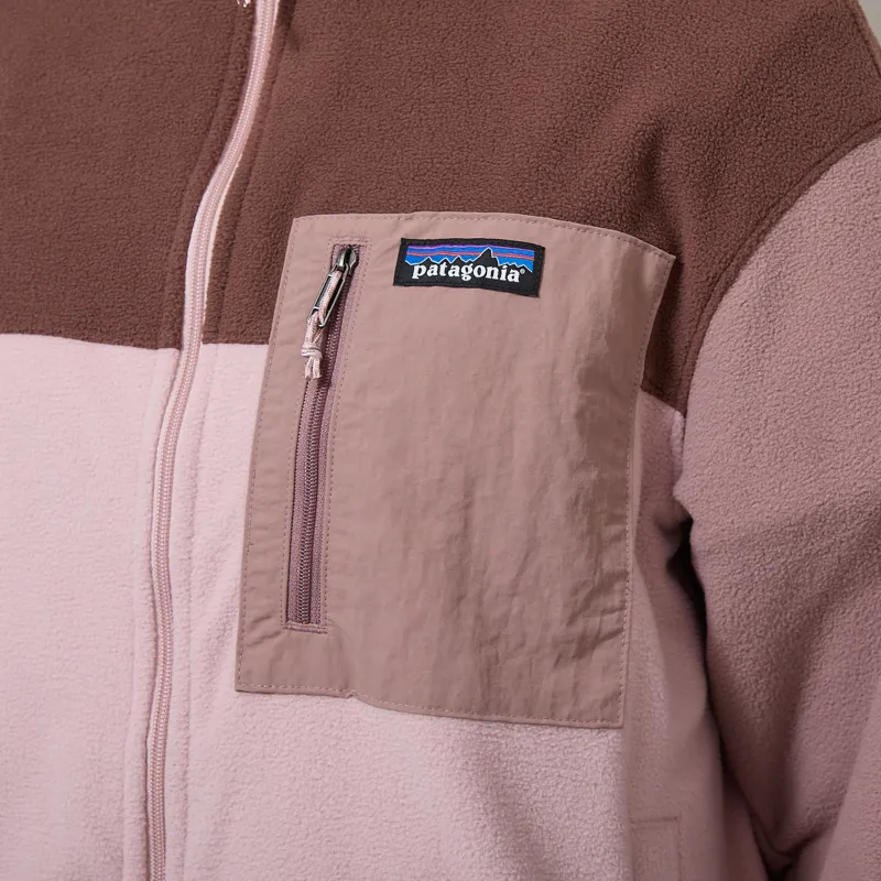Patagonia Womens Micro D Patch Pocket Fleece Jacket Fuzzy Mauve-4
