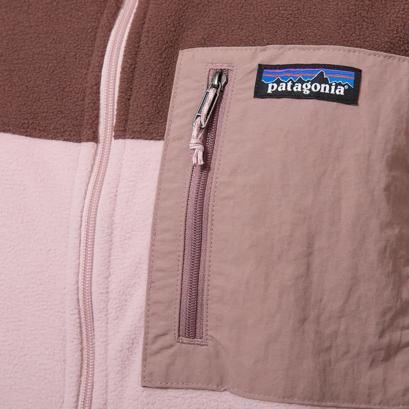 Patagonia Womens Micro D Patch Pocket Fleece Jacket Fuzzy Mauve-5