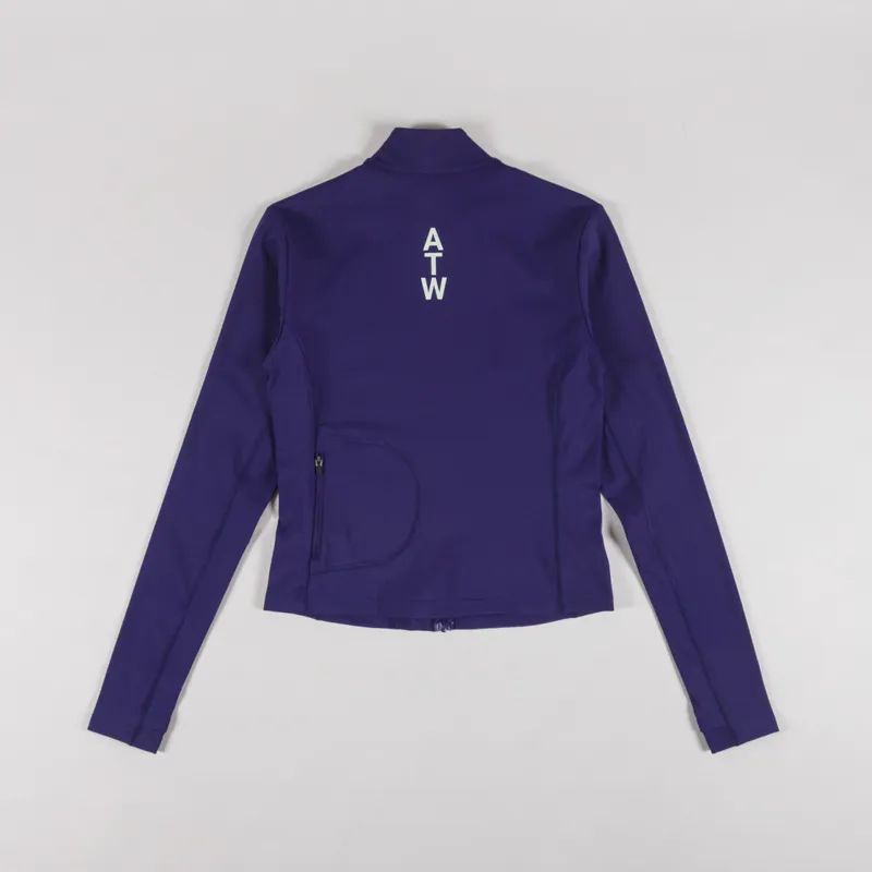 Halo Womens Training Zip Shirt Purple-2