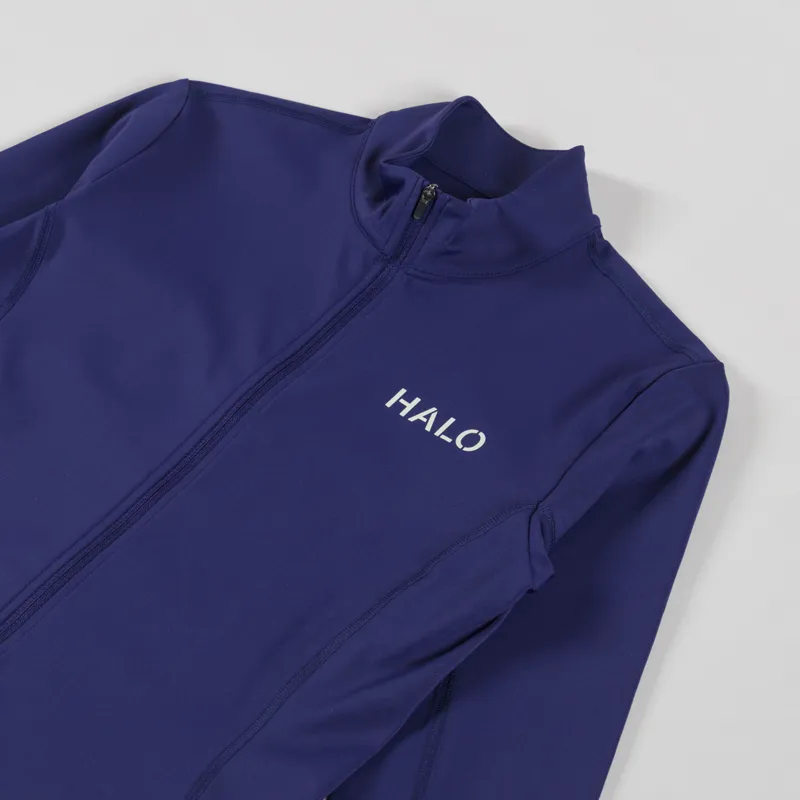 Halo Womens Training Zip Shirt Purple-3