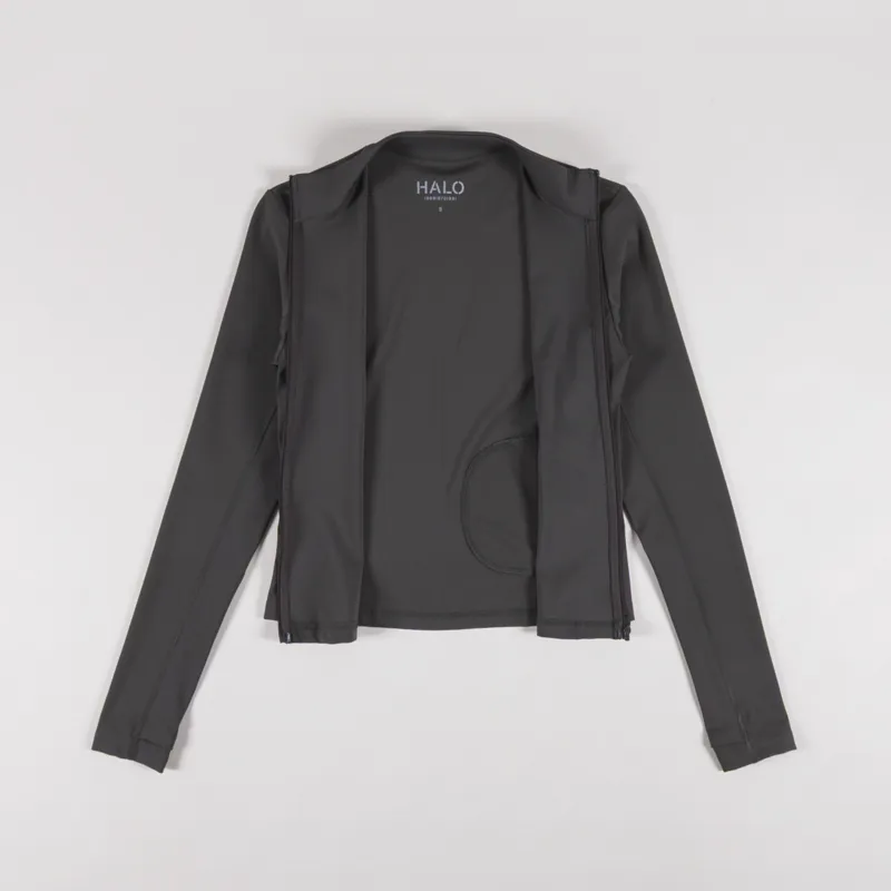 Halo Womens Training Zip Shirt Grey-1