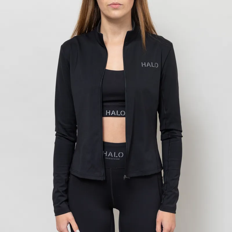 Halo Womens Training Zip Shirt Black