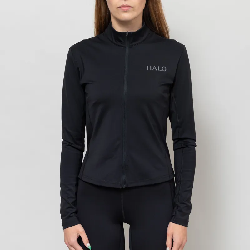 Halo Womens Training Zip Shirt Black-1