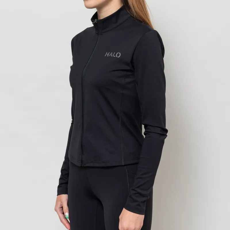 Halo Womens Training Zip Shirt Black-2