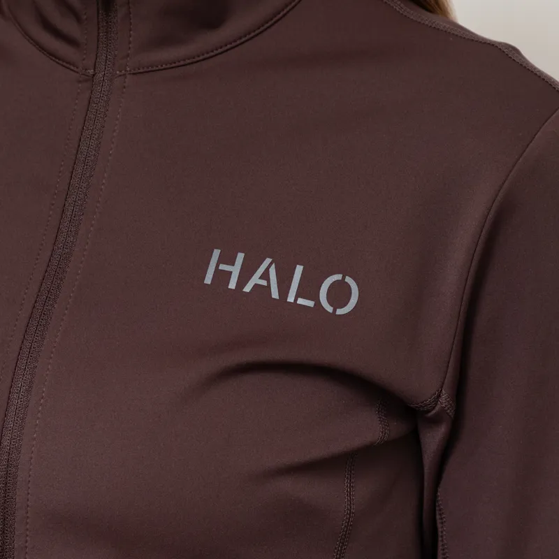 Halo Womens Training Zip Shirt Brown-8