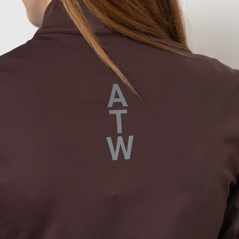 Halo Womens Training Zip Shirt Brown-7