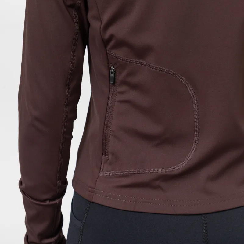 Halo Womens Training Zip Shirt Brown-9