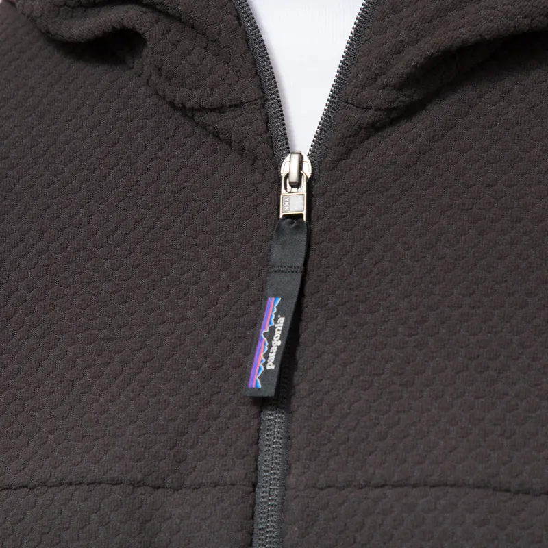 Patagonia Textured Fleece Hoody Black-6