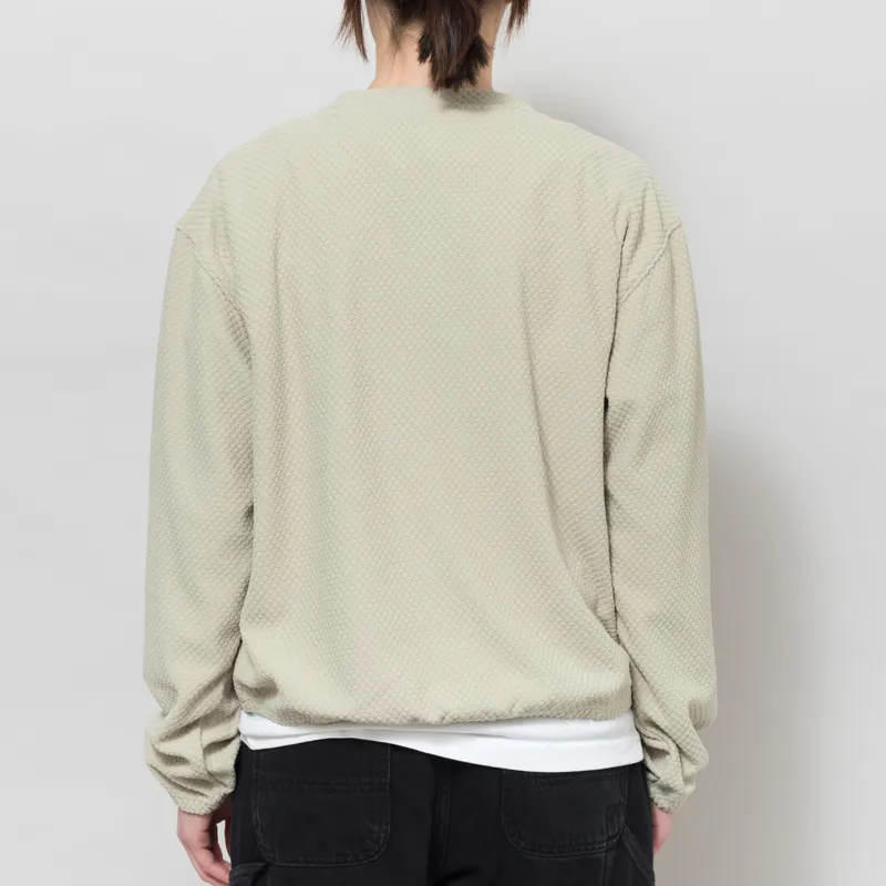 Patagonia Womens Textured Fleece Crewneck Weathered Stone-3