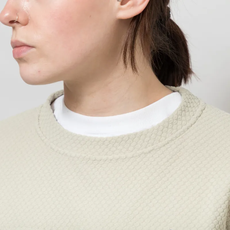 Patagonia Womens Textured Fleece Crewneck Weathered Stone-5