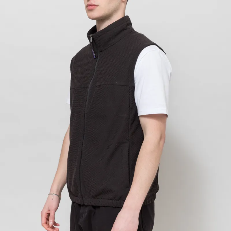 Patagonia Textured Fleece Vest Black-1