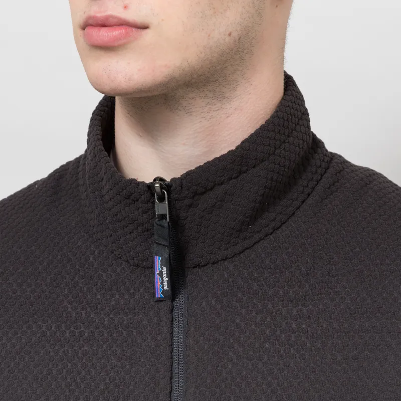 Patagonia Textured Fleece Vest Black-3