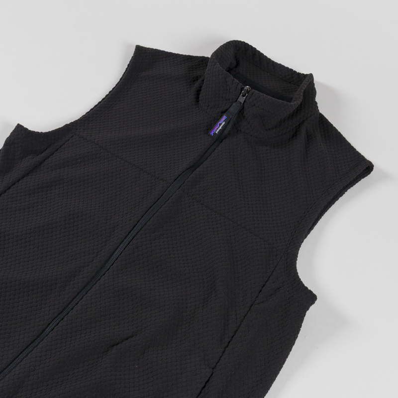 Patagonia Textured Fleece Vest Black-2