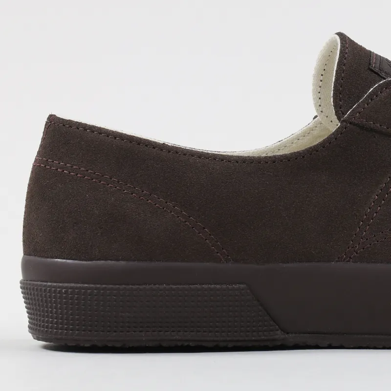 Superga 2390 Super Suede Shoes Full Dark Chocolate-1