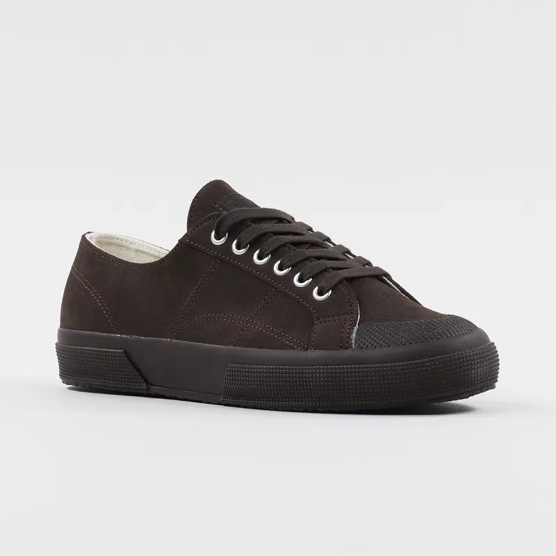 Superga 2390 Super Suede Shoes Full Dark Chocolate-4