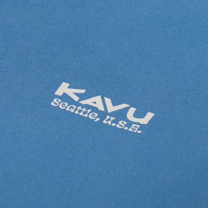 Kavu Long Sleeve Botanical Society T Shirt Coronet Blue-5
