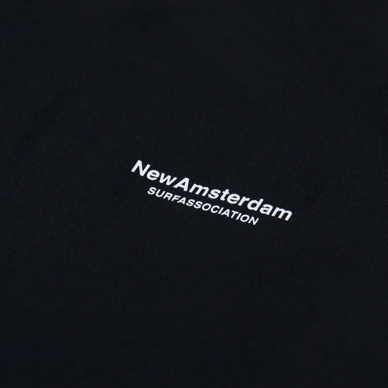 New Amsterdam Surf Association Oyster T Shirt Black-3