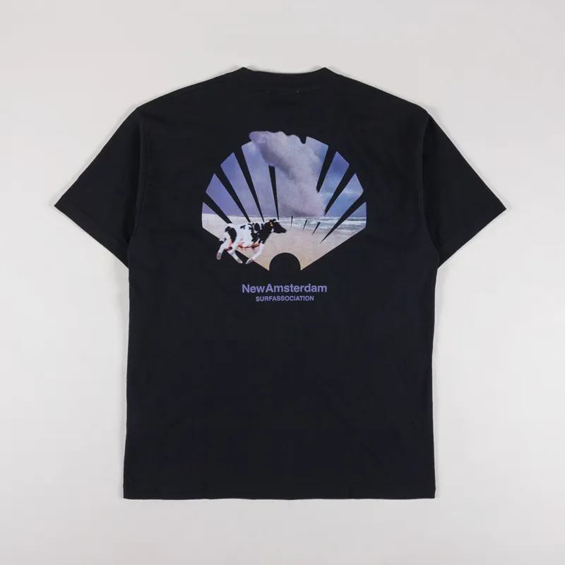 New Amsterdam Surf Association Oyster T Shirt Black