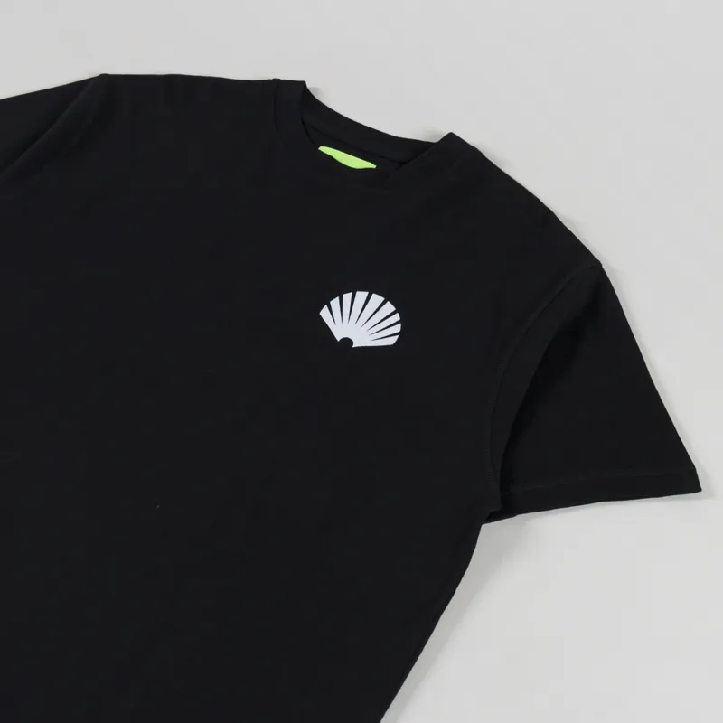 New Amsterdam Surf Association Logo T Shirt Black White-3