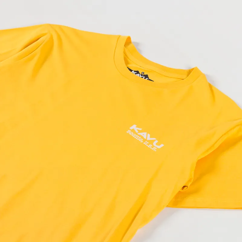 Kavu Botanical Society T Shirt Amber Gold-3